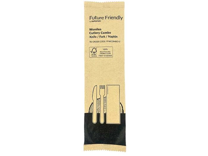 Wood Fork/Napkin/Knife 250's