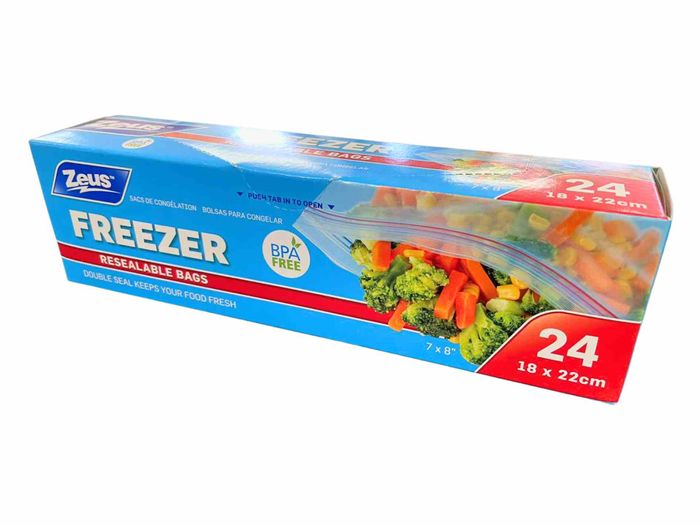LD Zip Bags 220x180mm 24's/pk