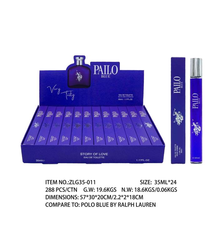 35ML Pailo Blue - Smells like Polo Blue by Ralph Lauren (ZLG35-011) - wholesale bulk packaging | DPack