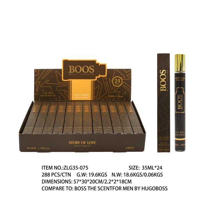 35ml Boos mens travel perfume spray, inspired by Hugo Boss The Scent for Men, compact bottle