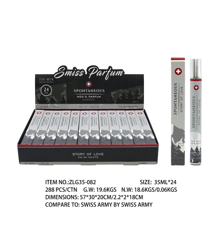 35ML Spontaneous - Smells like Swiss Army by Swiss Army (ZLG35-082) - wholesale bulk packaging | DPack