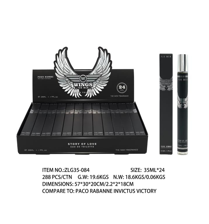 35ML Wings for Men - Smells like Paco Rabanne Invictus Victory (ZLG35-084) - wholesale bulk packaging | DPack
