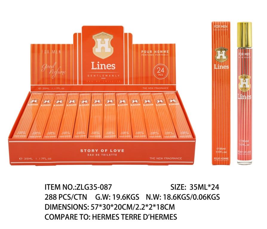 35ML H Lines - Smells like Hermes Terre D'Hermes (ZLG35-087) - wholesale bulk packaging | DPack