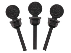 55mm Black Coffee Stopper - Carton of 2000