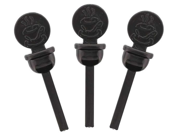 55mm Black Coffee Stopper - Carton of 2000