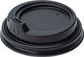 90mm Black Sipper Lid for 8/12/16oz Paper Cups - Carton of 1000
