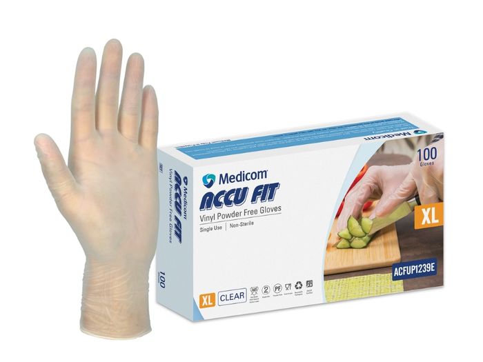 Medicom XL Vinyl Gloves 100's