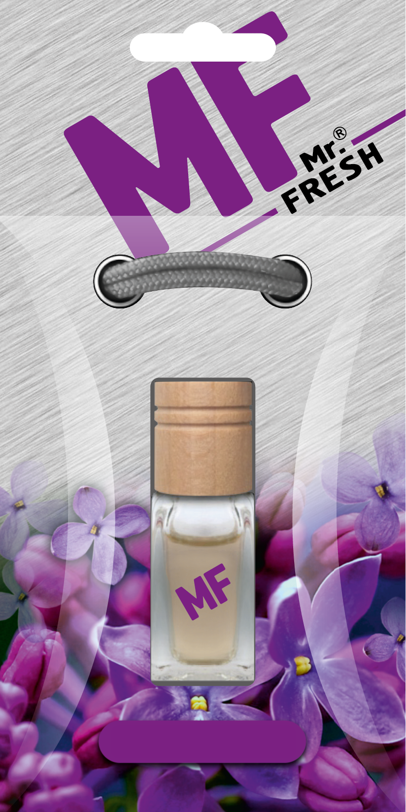 Lilac Car Air Freshener - Wood & Glass Bottle | Mr. Fresh