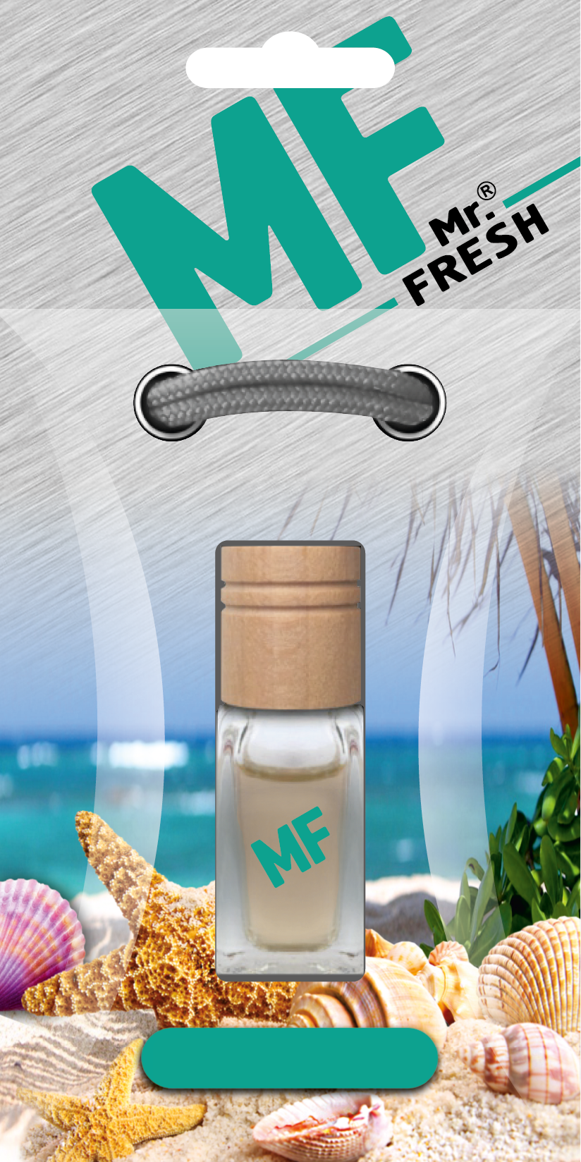 Tropical Breeze Car Air Freshener - Wood & Glass Bottle | Mr. Fresh