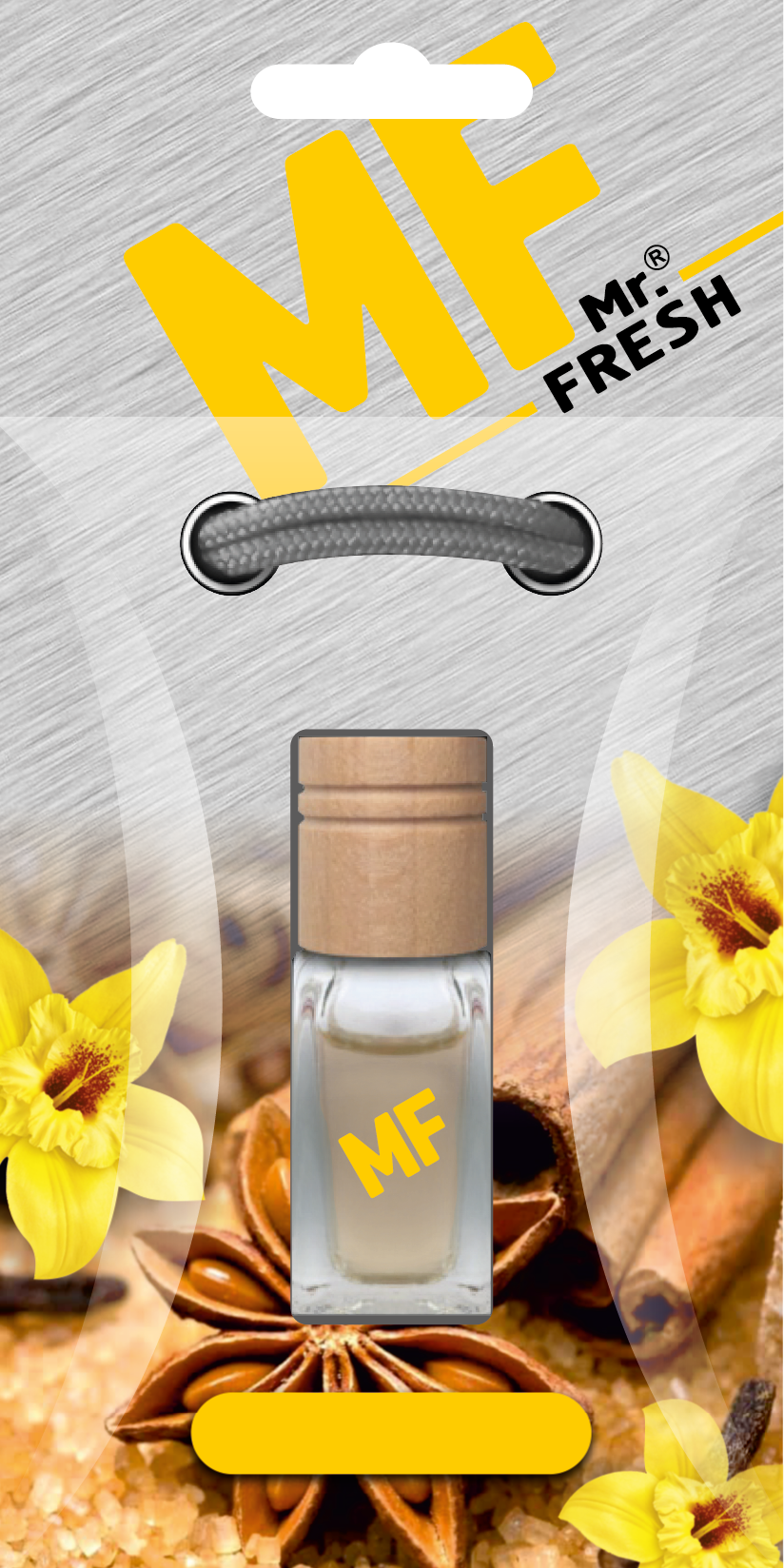 Vanilla Car Air Freshener - Wood & Glass Bottle | Mr. Fresh