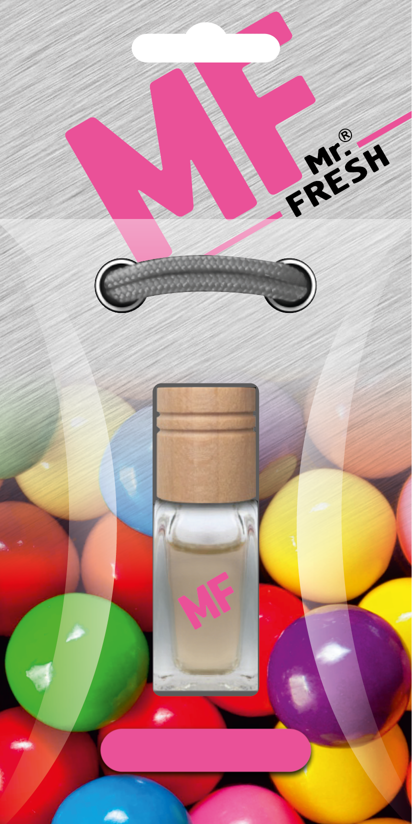 Bubble Gum Car Air Freshener - Wood & Glass Bottle | Mr. Fresh