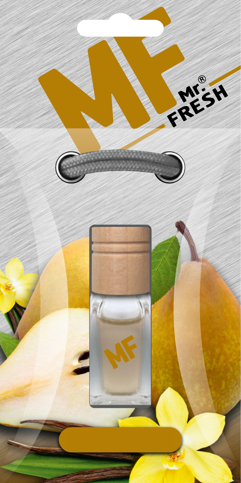 Pear & Vanilla Car Air Freshener - Wood & Glass Bottle | Mr. Fresh