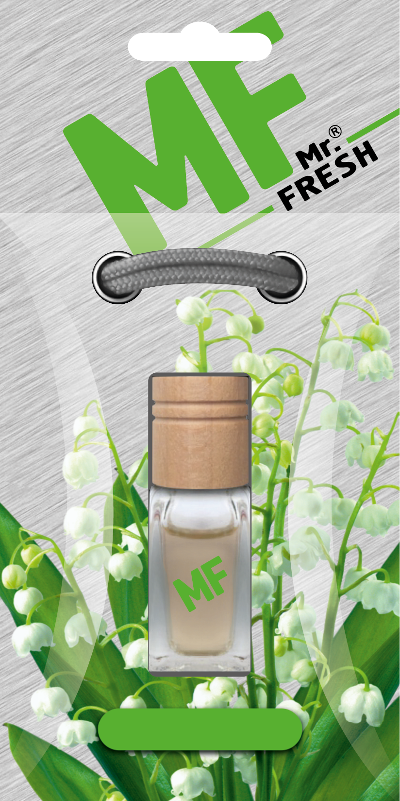 Lily of the Valley Car Air Freshener - Wood & Glass Bottle | Mr. Fresh