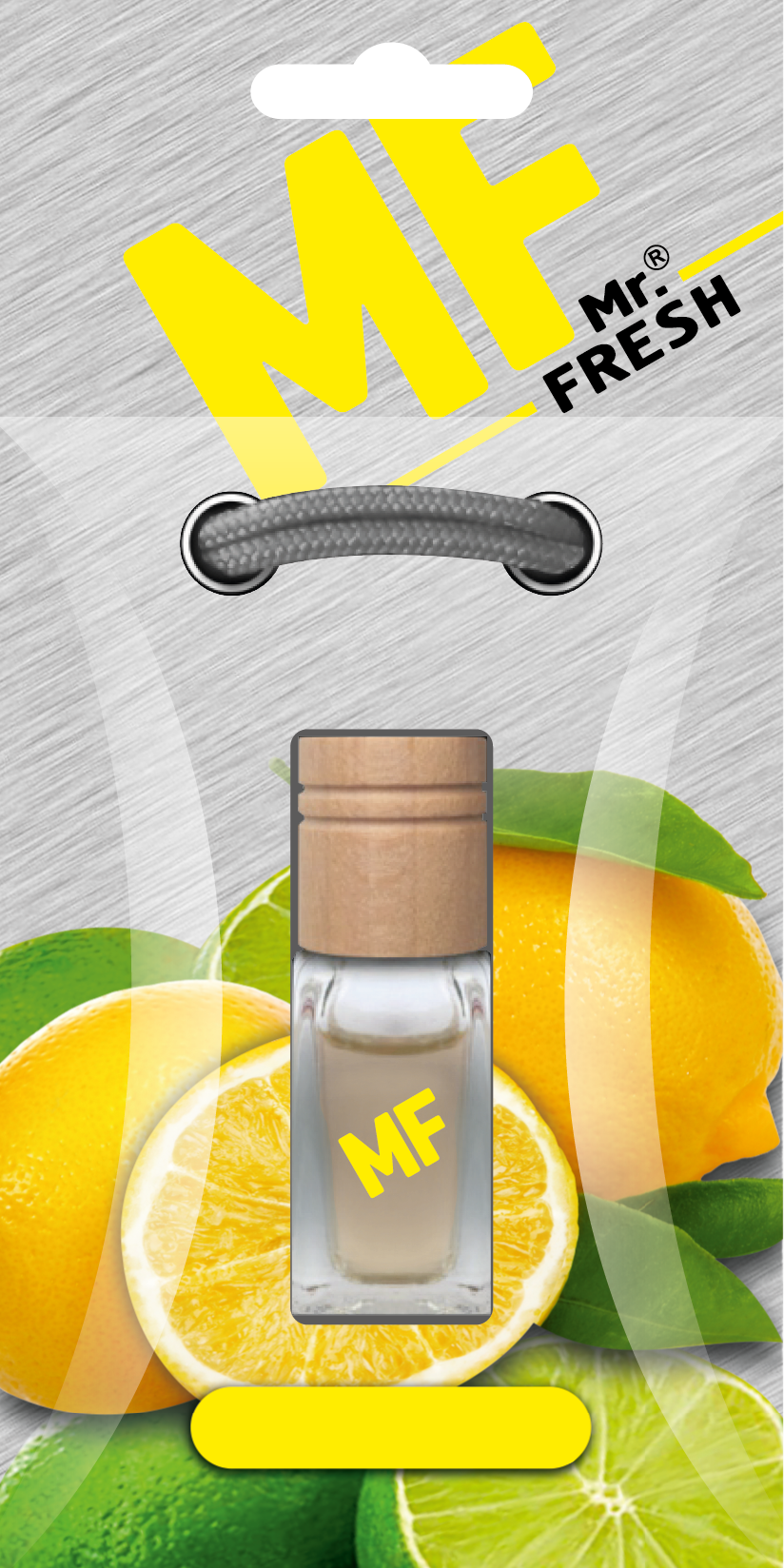 Lemon Car Air Freshener - Wood & Glass Bottle | Mr. Fresh
