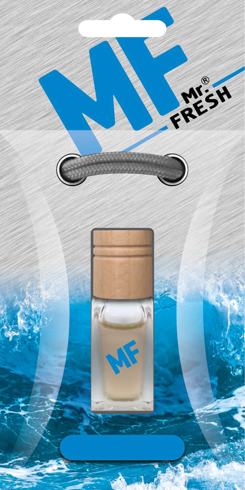 Ocean Car Air Freshener - Wood & Glass Bottle | Mr. Fresh